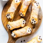 Cannoli Recipe from scratch filled with ricotta and chocolate chips