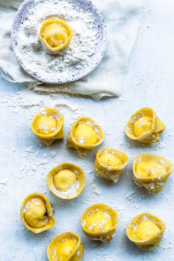 Ricotta and Asiago Tortellini From Scratch