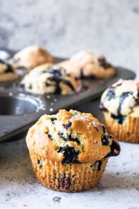 Tall Blueberry Muffins - Pies and Tacos