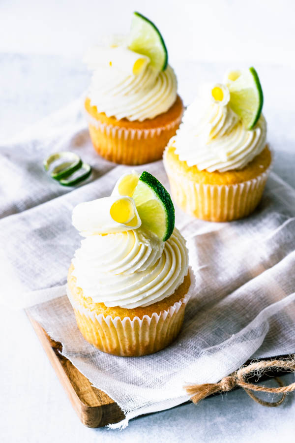 White Chocolate Lime Cupcakes