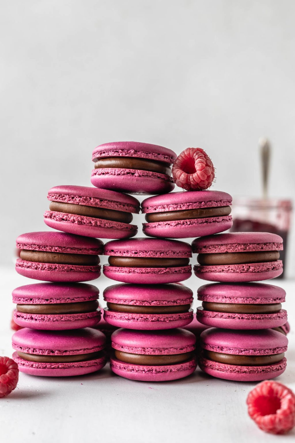 Raspberry Macarons Pies and Tacos