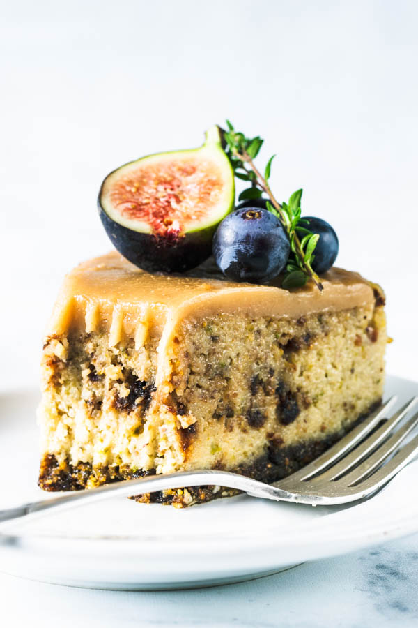 Fig and Pistachio Vegan Cheesecake