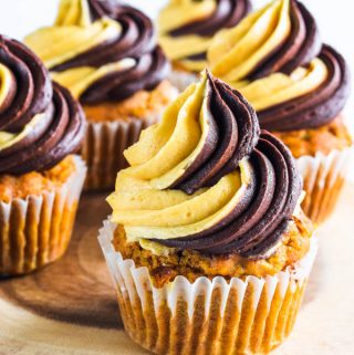 Chocolate Pumpkin Cupcake