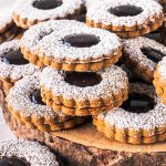 Fudge Gingerbread Linzer Cookies