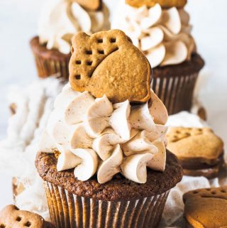 Nutella Gingerbread Cupcakes