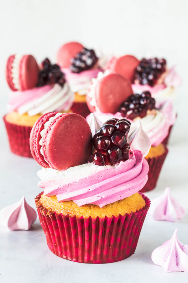 Pomegranate Cupcakes