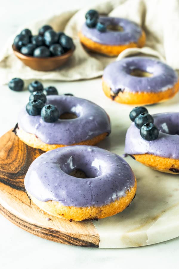 Blueberry Pineapple Vegan Donuts