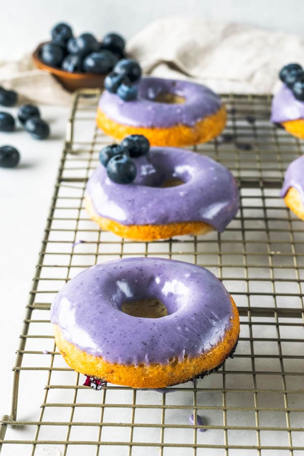 Blueberry Pineapple Vegan Donuts