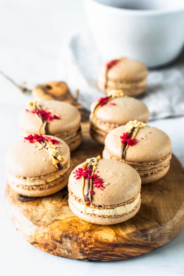 Peanut Butter and Jelly Macarons