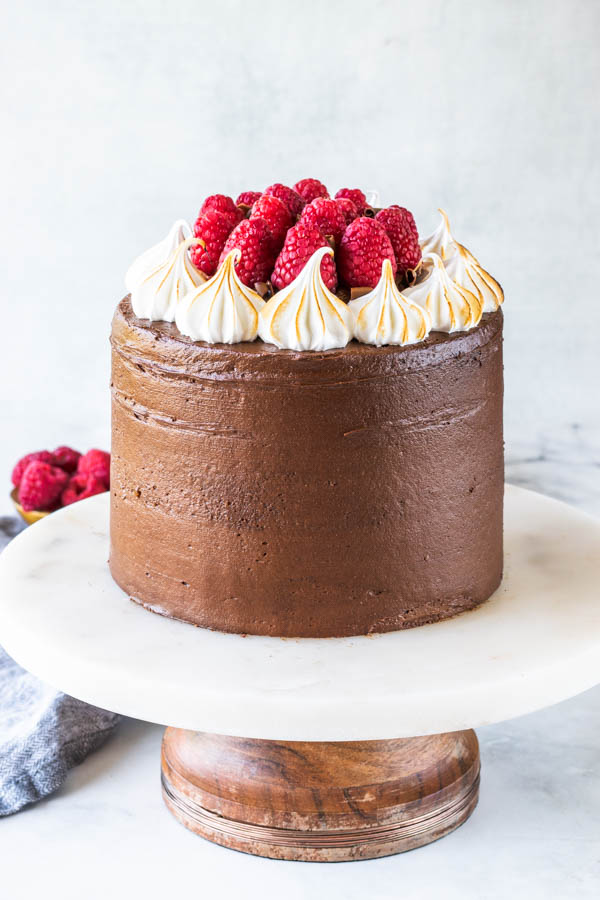 Chocolate Raspberry Layer Cake
