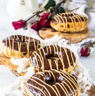 Vegan Peanut Butter Banana Donuts