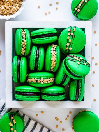 St Patrick's Macarons