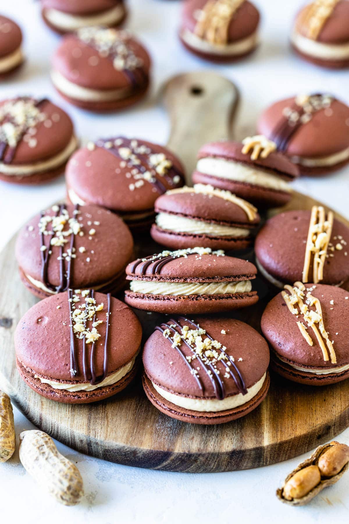 Peanut Butter Macarons Pies and Tacos