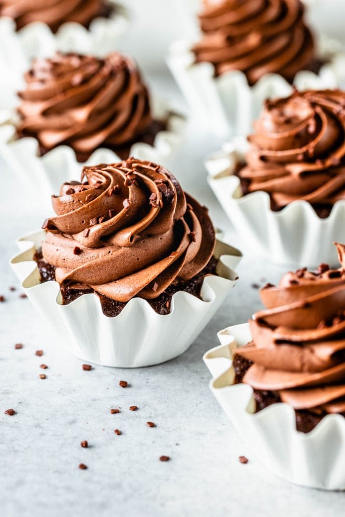 Chocolate Cupcake with Condensed Milk chocolate frosting