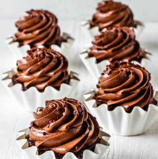 Chocolate Cupcakes with Condensed Milk chocolate frosting