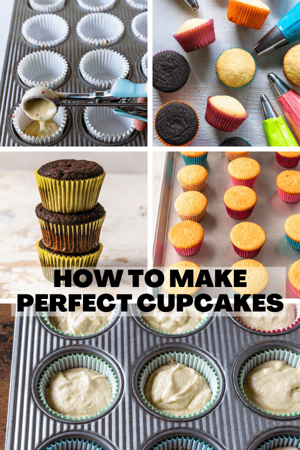 tips on how to make perfect cupcakes collage.