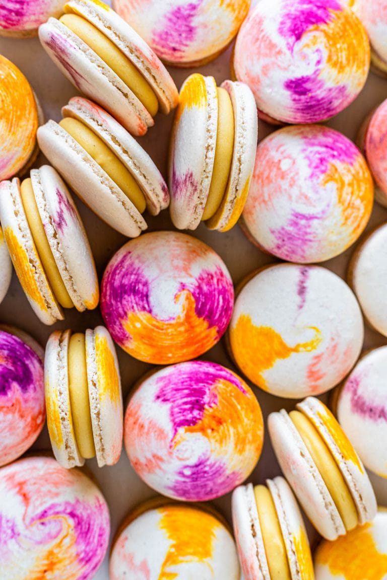 Passionfruit Macarons with Passionfruit Ganache