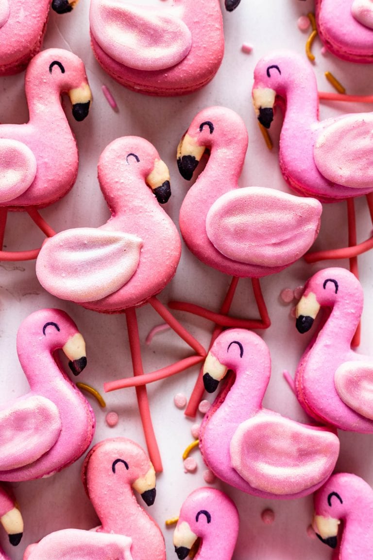 Flamingo Macarons