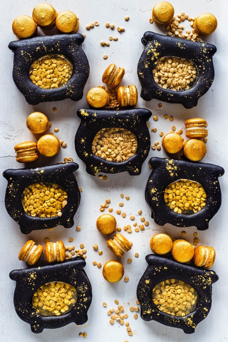 Pot of Gold Macarons
