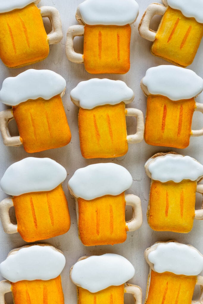 macarons shaped like beer.