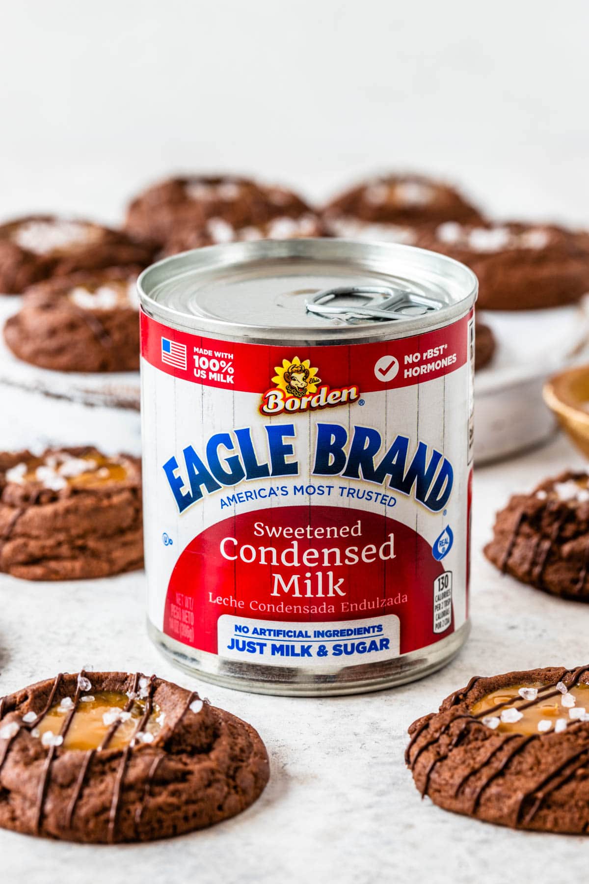 Sweetened Condensed Milk Chocolate Thumbprint Cookies Pies and Tacos