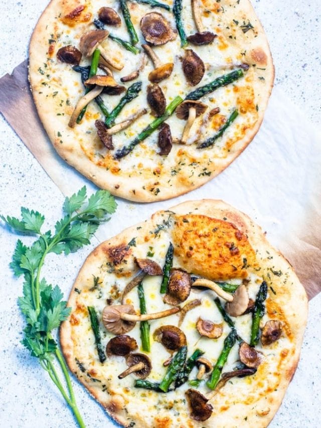 Mushroom And Asparagus Sourdough Pizza Story Pies and Tacos