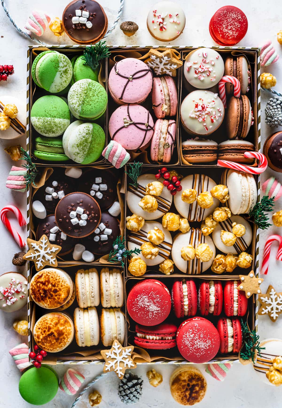 christmas macaron box