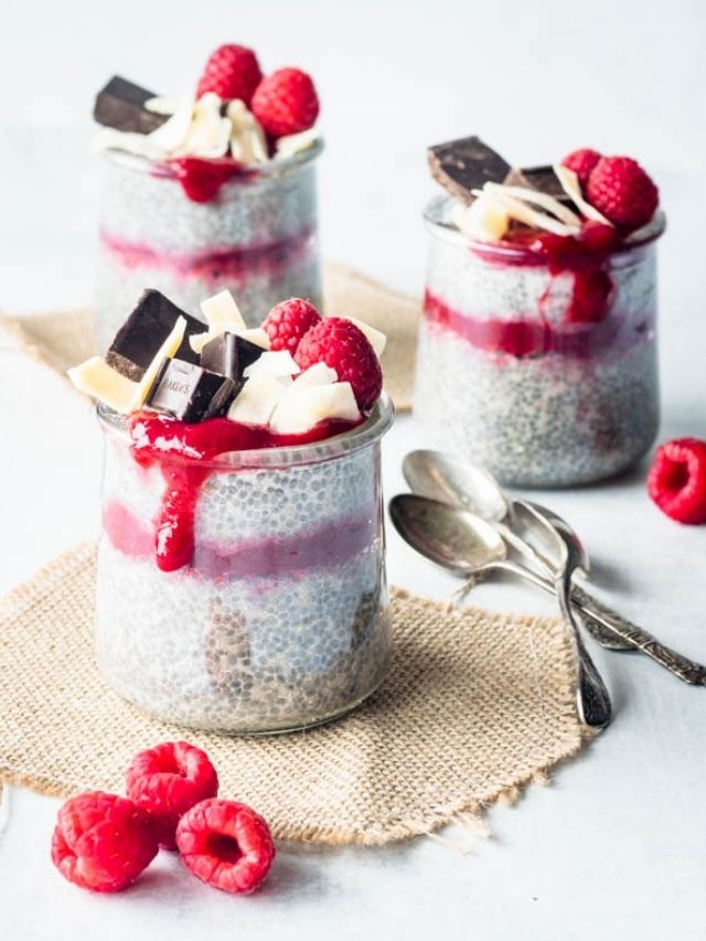Chia Seed Pudding With Raspberry Jam Story Pies and Tacos