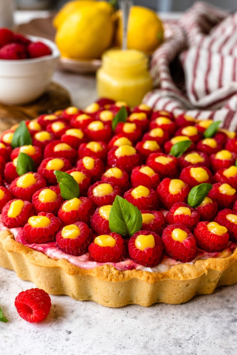 Lemon Raspberry Cheesecake Pie