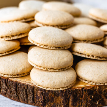 macarons made with sunflower seed flour.