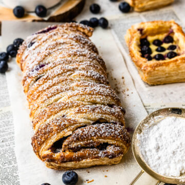 blueberry braided puff pastry.