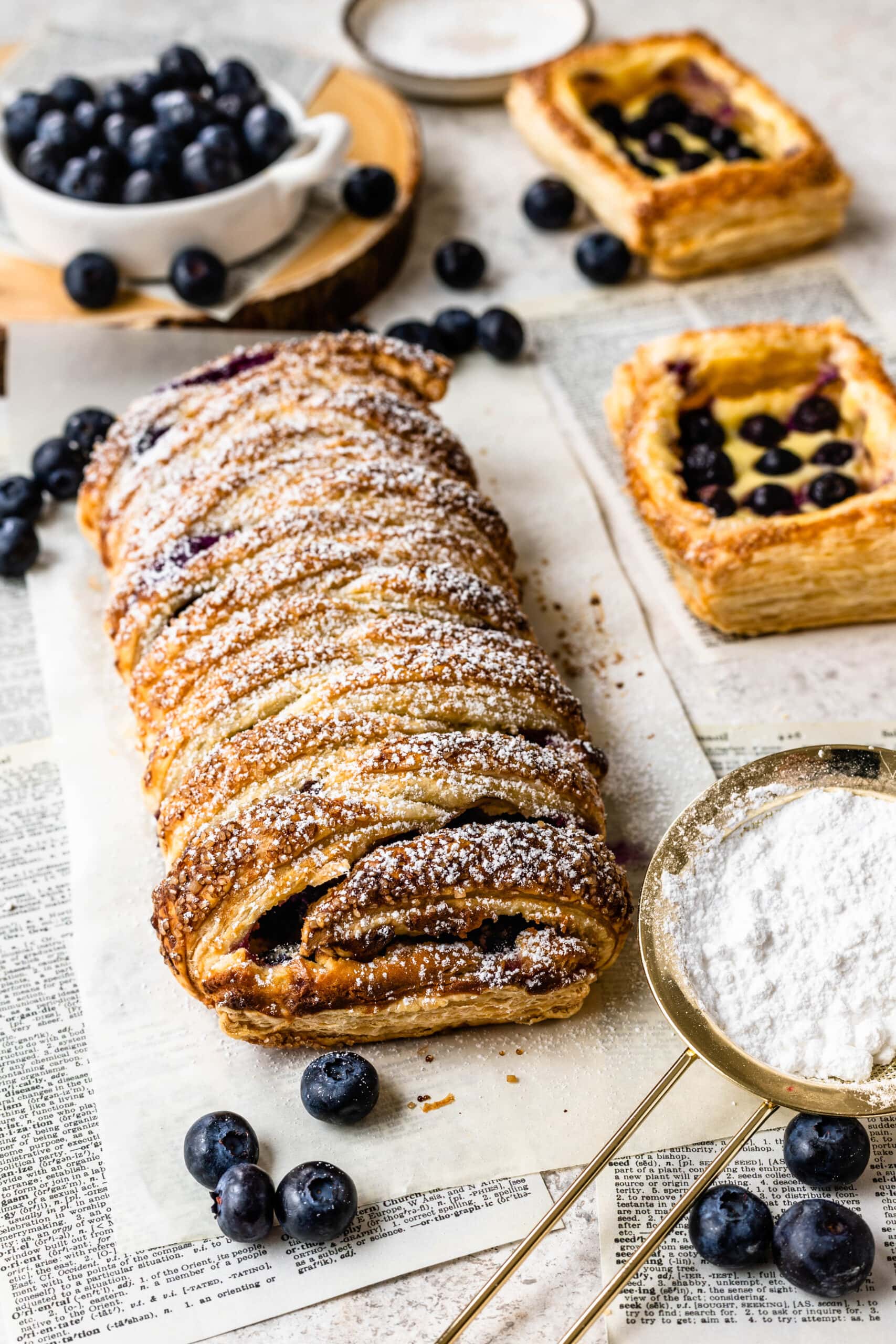 Blueberry Puff Pastry - Pies and Tacos