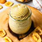 Banana Custard in a cup.