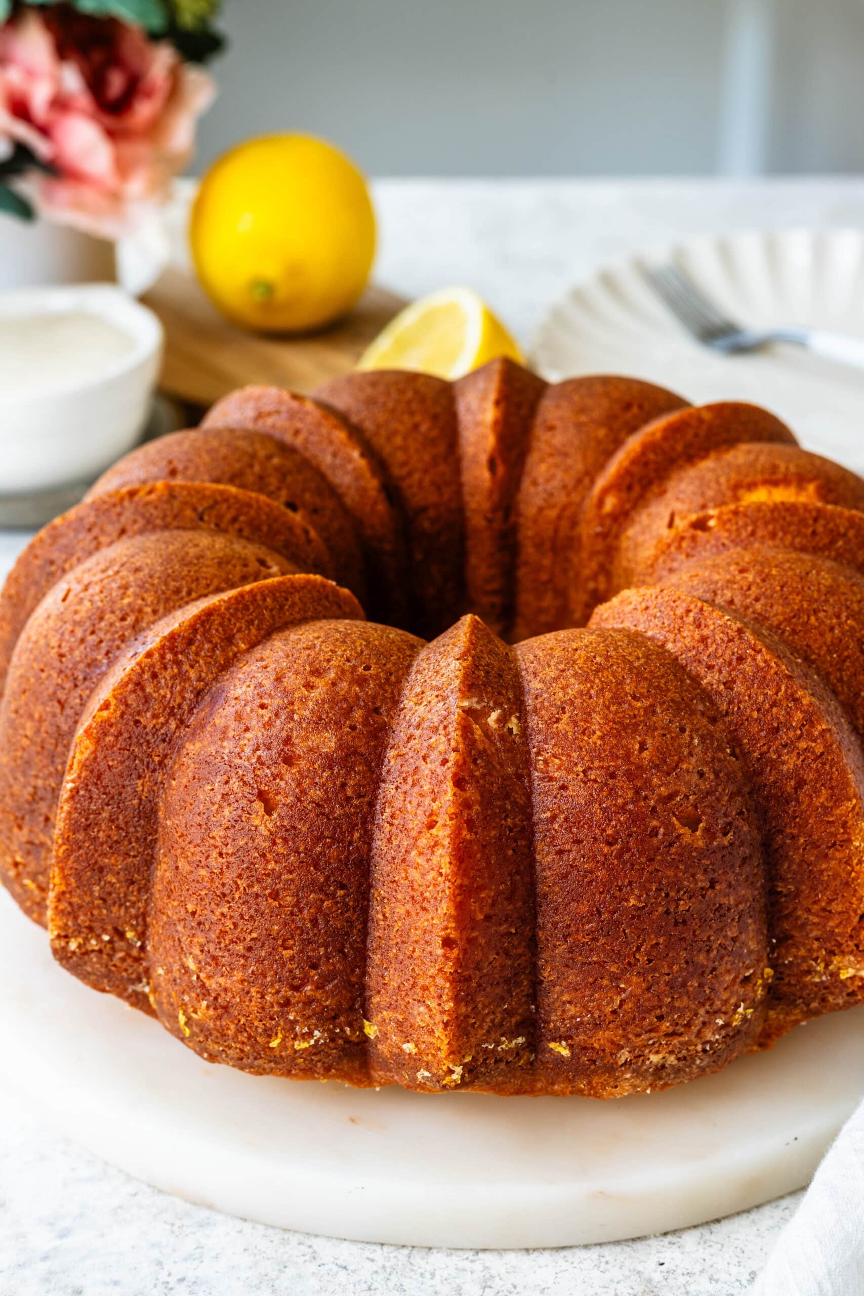 lemon bundt cake.