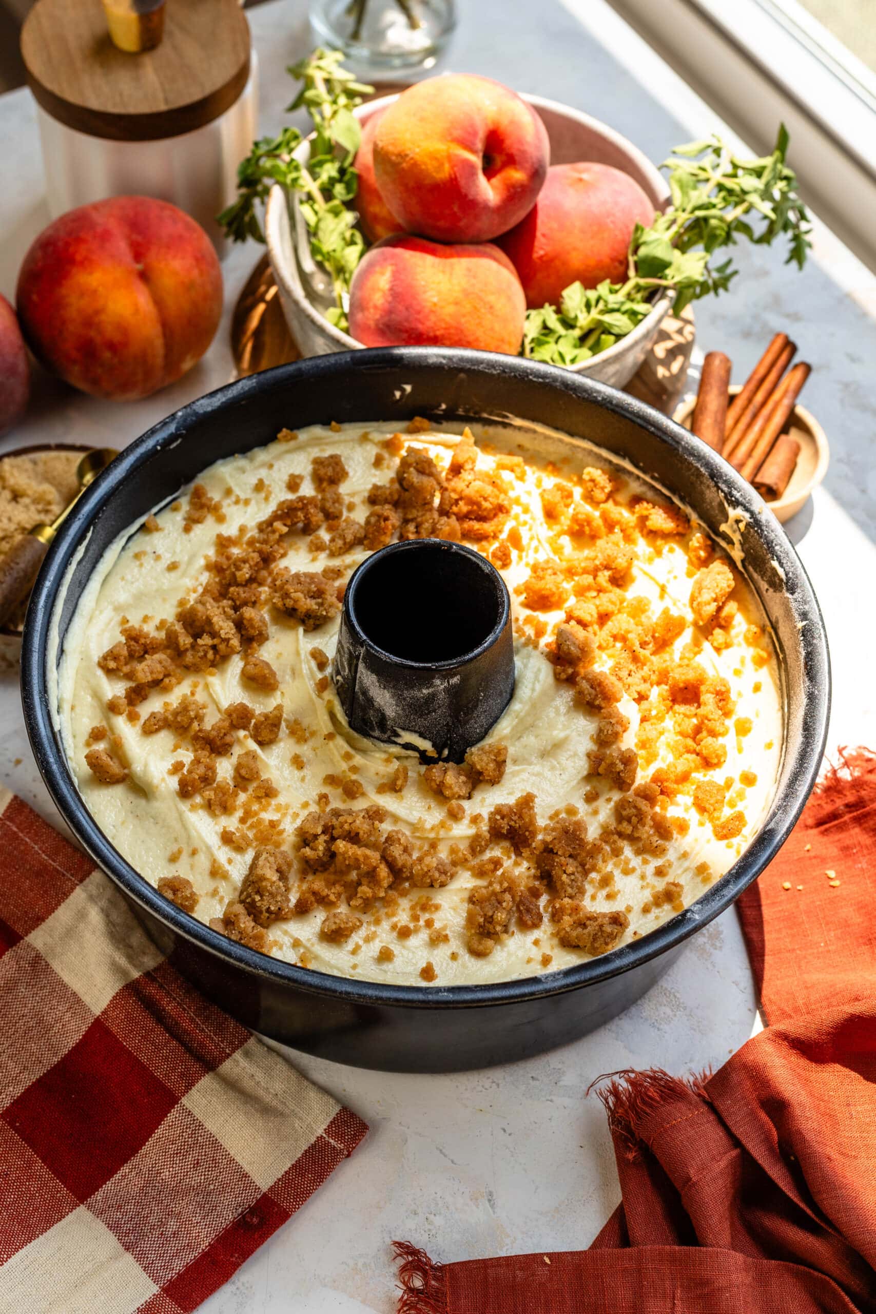 Peach Cobbler Bundt Cake-25