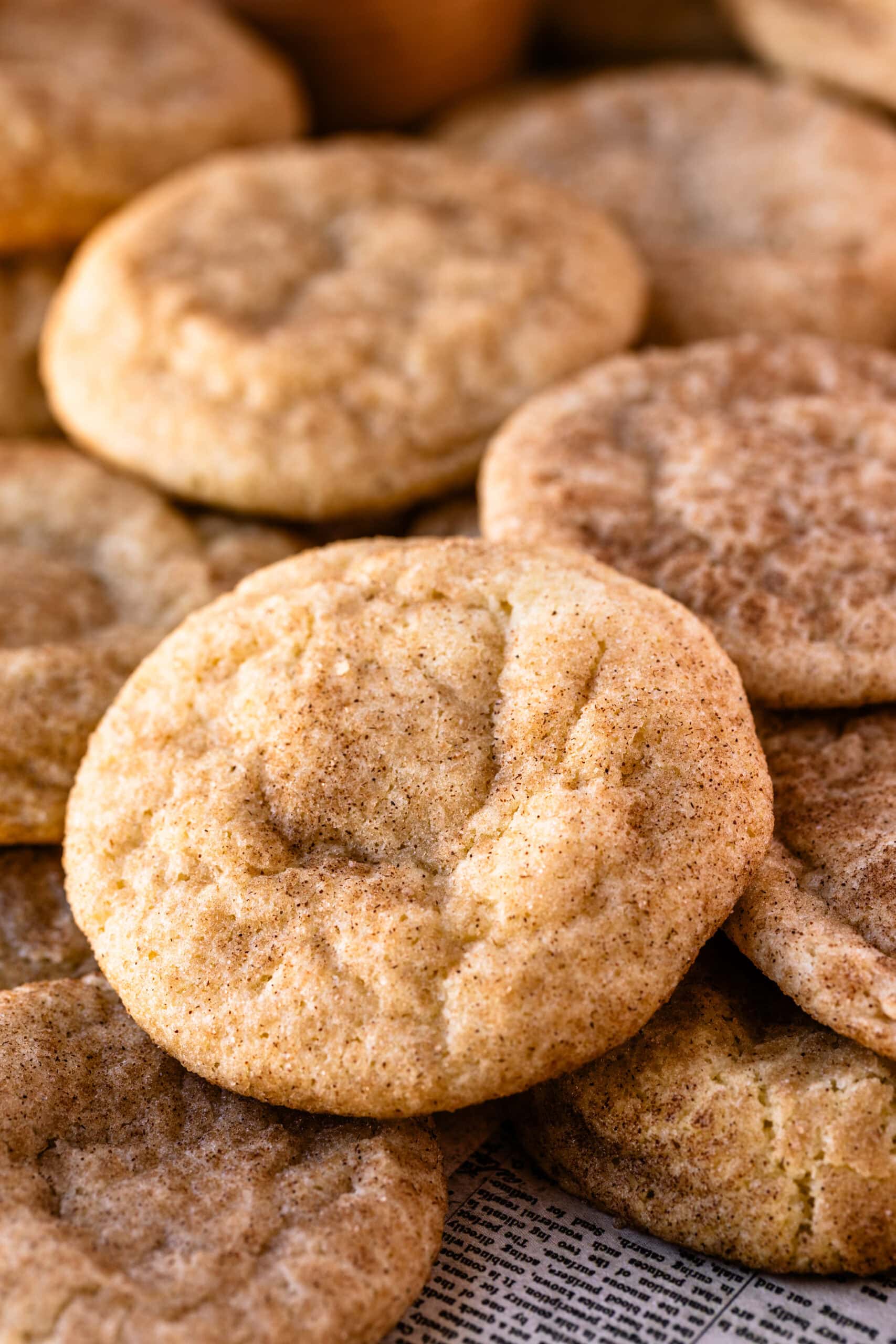 Snickerdoodles on top of each other.