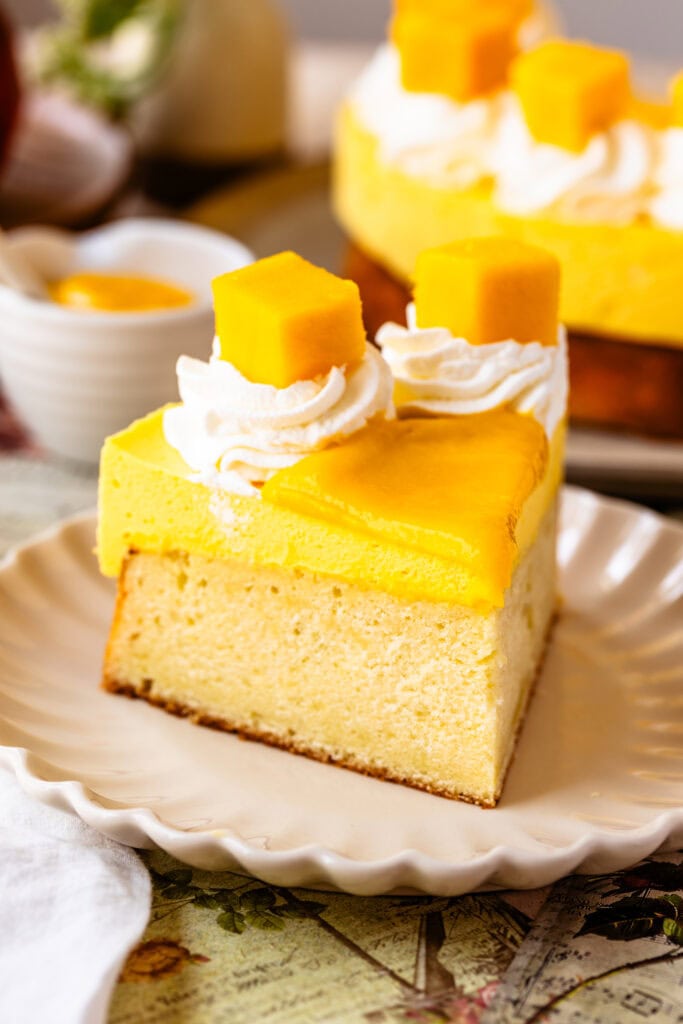Mango Mousse Cake - Pies and Tacos